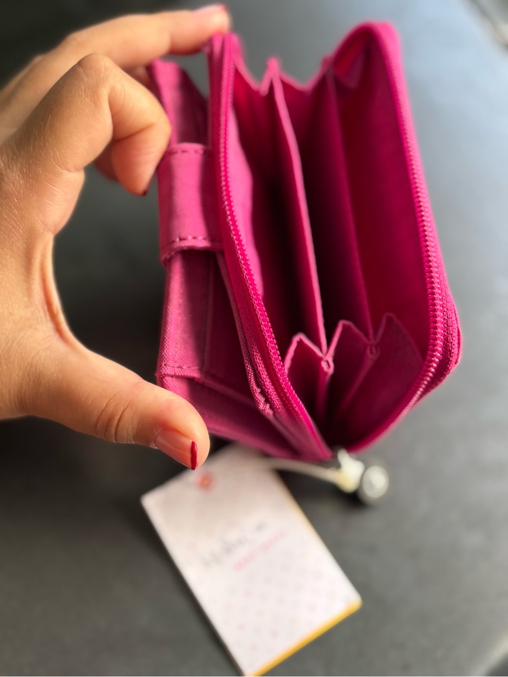 Kipling Very Berry Pink Wallet NWT | Multiple Card Slots - Picture 7 of 10